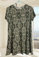 Show Me Your MUMU Dress Womens Size Large Green Paisley Babydoll