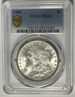1900 MORGAN DOLLAR PCGS MS 65 / REVERSE TONER