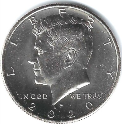 2020-P Brilliant Uncirculated Copper-Nickel Clad Copper Strike Half Dollar Coin!