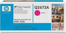 NEW HP GENUINE 309A PRINT TONER CARTRIDGE MAGENTA Q2673A FOR 3500, 3550