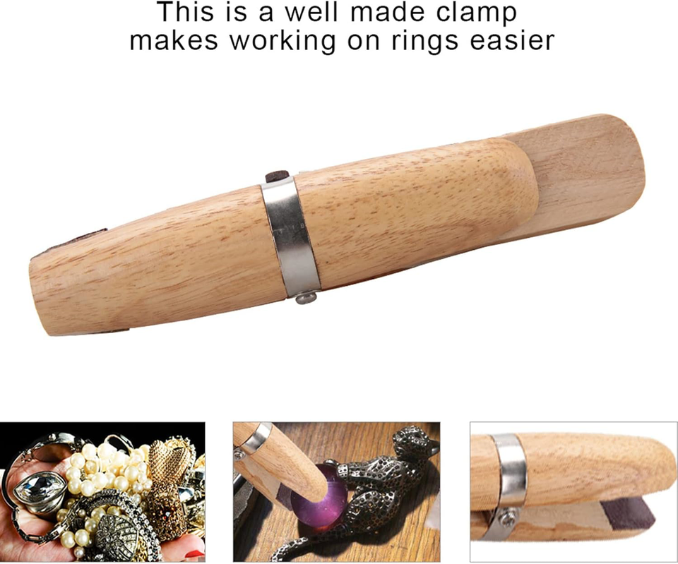 Wood Ring Clamp Jewelry Making Vise Jewelers Wooden Bench Jewelers
