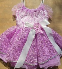G Dance Costume CXS, Child Extra Small, Girl, Leotard, Tulle, Dress Up New Lilac