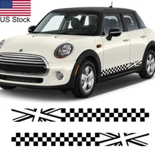 2x Black Lattice Car Body Side Decor Sticker Decal For MINI Cooper Countryman