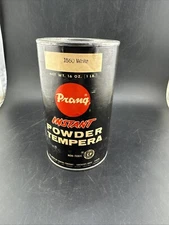 Prang Can Instant Tempera Powder American Crayon Co., Sandusky, OH. FULL WHITE📦