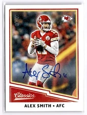 2017 Panini Classics Auto Alex Smith 10/10 #61 Kansas City Chiefs