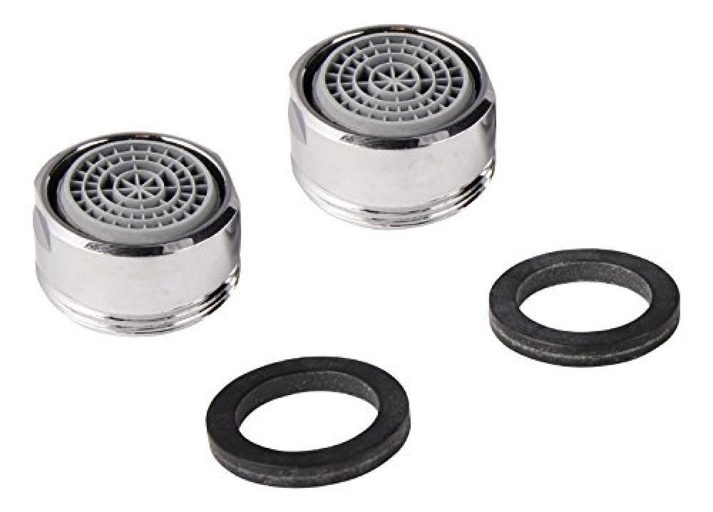 (TG. M24) Hansgrohe 20001 1 M24-Set di 2 ugelli miscelatori in Ottone Cromato, P