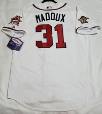 AUTHENTIC MAJESTIC GREG MADDUX 48 XL ATLANTA BRAVES FLEX BASE 1995 WS Jersey
