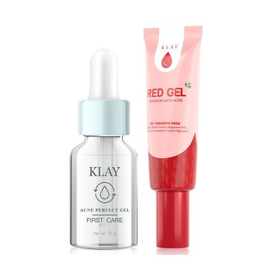 Klay Acne Perfect Gel + Red Gel Spotless Anti-Acne Dark Red Spots Brightening