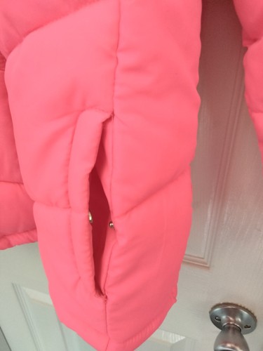 SO Girls Puffer Winter Coat - Pink - Faux Fur Trim Hood - Sz 14/XL - NWOT - Picture 3 of 9