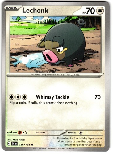 Lechonk 156/198 Pokemon SV: Scarlet & Violet - 第 1/3 張圖片