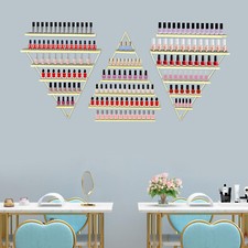 Triangle Display Racks Wall-mount 5 Tiers Nail Polish Display Shelves For Home