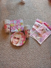 Barbie Plates,napkins,cups,gift Bags,nwt