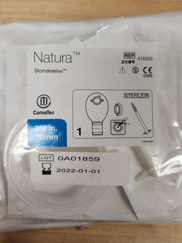 New Natura Stomahesive 2-3/4" / 70mm Post- Op / Surgical Ostomy System - Picture 3 of 4