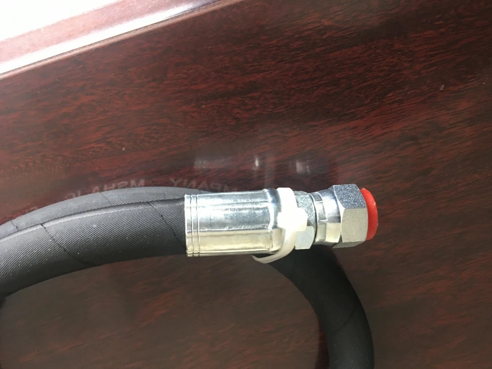 1/2" x 120" 2 wire hydraulic hose assembly with a working PSI 5,000, 2 fem JIC 8 - Image 2 of 3