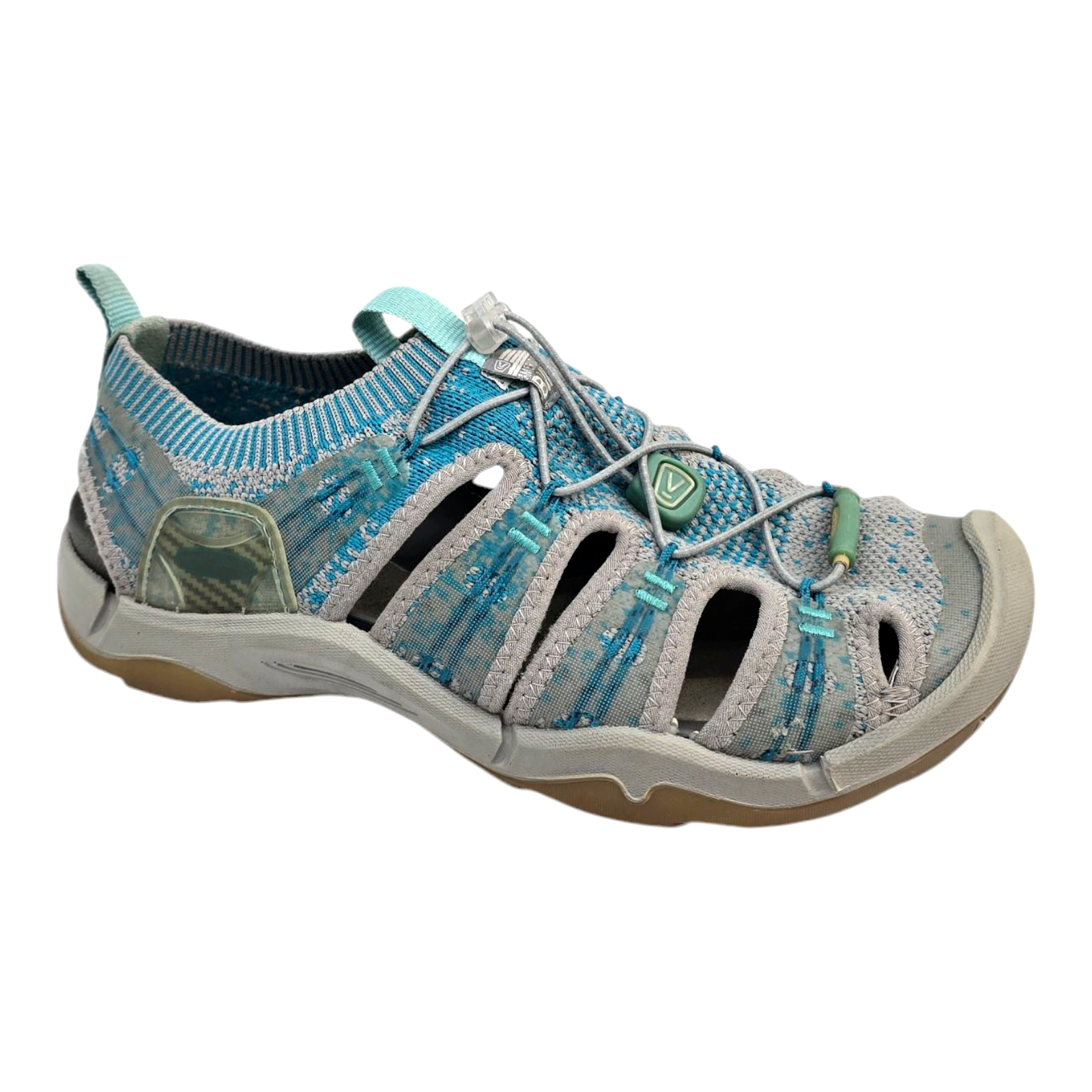 Sandali Keen donna 6 5 Evofit One outdoor escursionismo punta chiusa coulisse blu grigio