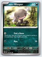 Paldean Wooper 058/091 Common Paldean Fates Pokemon Card - NM Near Mint