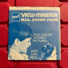 GAF View Master Mail Order Form Fold Out Catalog Pre Owned Vintage 1970s
