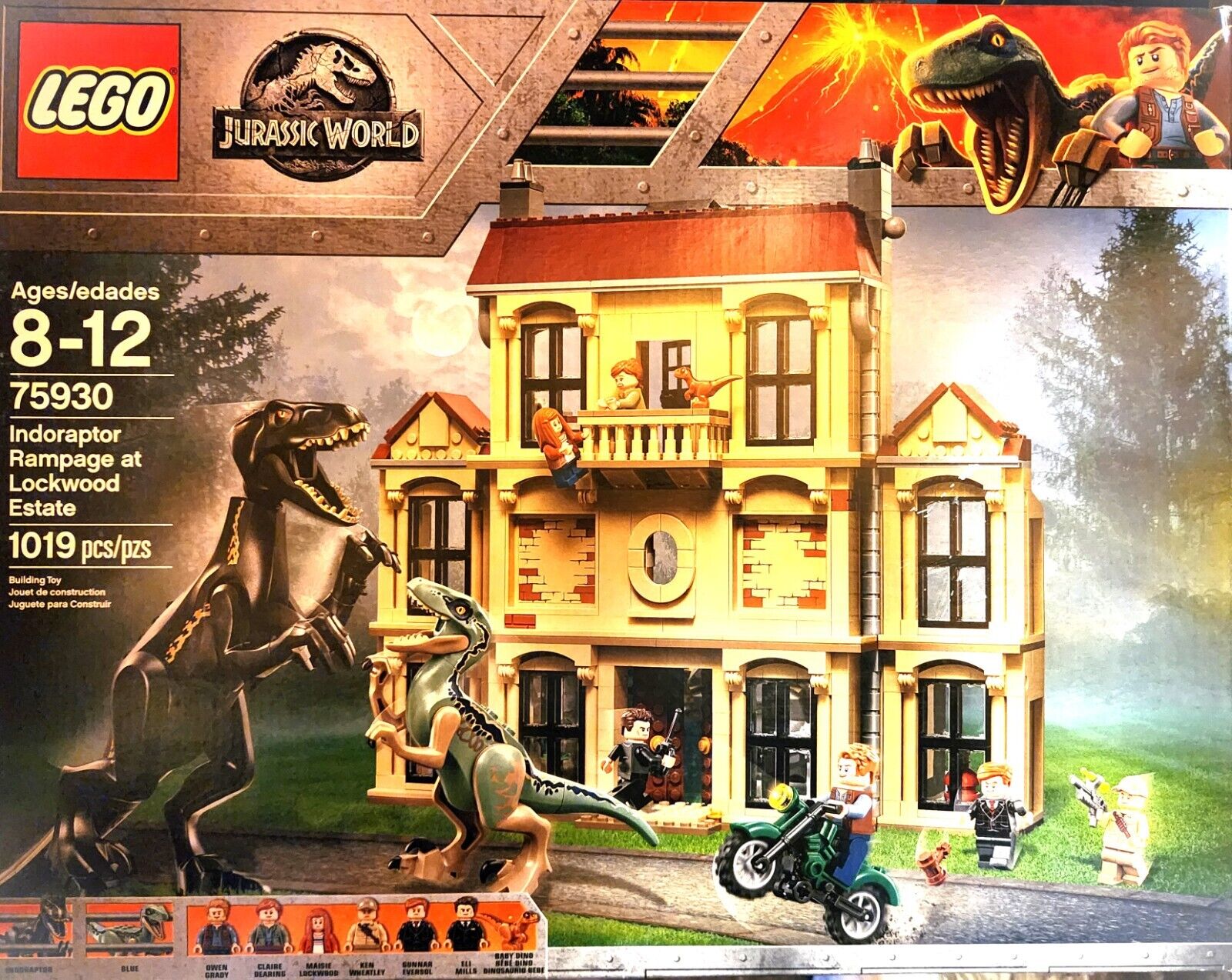 LEGO Jurassic World Indoraptor Rampage no Lockwood Estate 75930 Kit