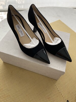 Jimmy Choo Rene 65 Suede Leather Pumps Size US Only