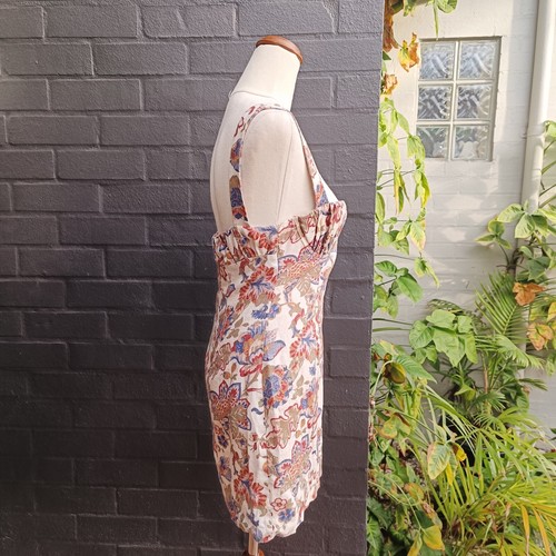 Sir The Label Sz 1 AU 8 US 4 Wiltshire Floral Linen Bettina Mini Dress - Picture 7 of 13