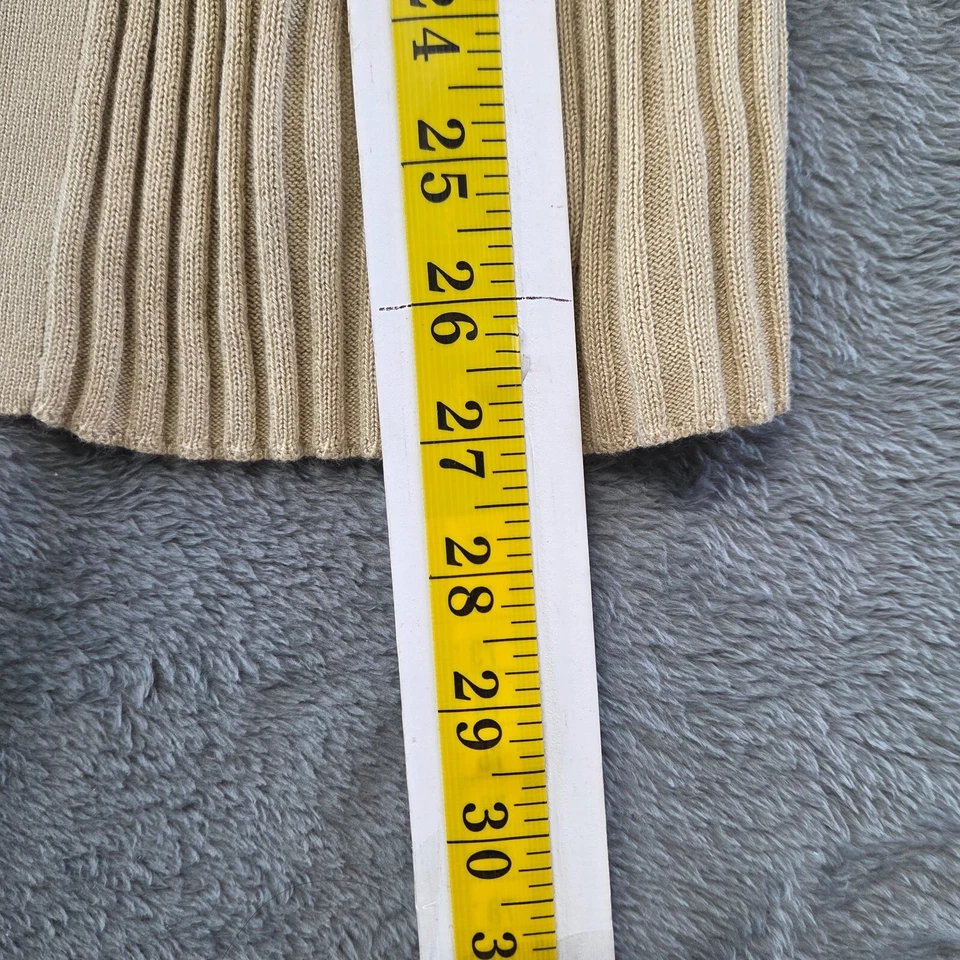 Merona Cardigan  Sweater Womens Size Large Beige Knit Long Sleeve Open Front - Image 3 of 4