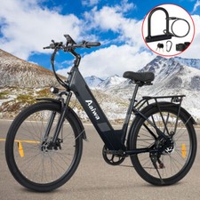 Black 1200W 52V Ebike 26" Electric Bike Bicycle For Adults Commuter City E-bike