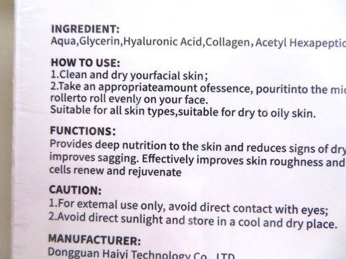 Microneedle Infusion Facial, Collagen Hydrating Anti-Aging Serum Roller Essence - Picture 3 of 5