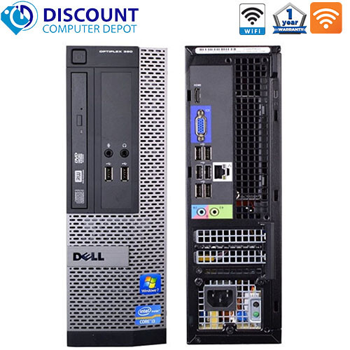 Dell Desktop Computer Intel Core i3 4GB 256GB SSD DVD WIFI 19" LCD Windows 10 PC - Picture 4 of 5