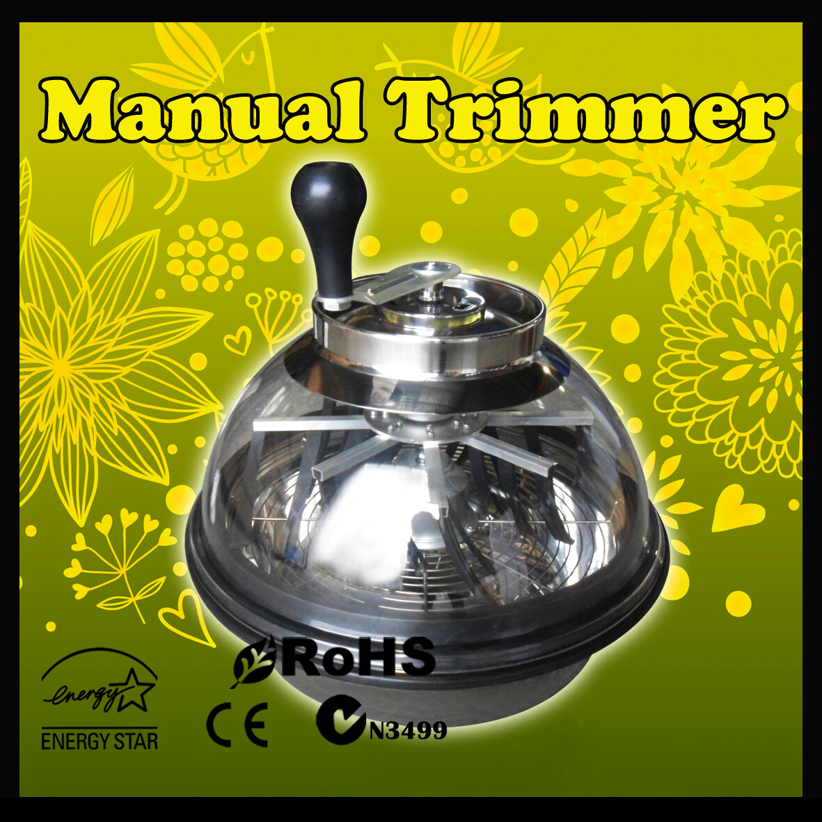 2 pcs of Quite 16inch Manual TRIMMER HAND DRIVE trimmer for Hydroponics