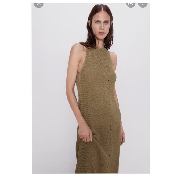 zara long stretch knit dress Zara Long Stretch Knit Dress S (4-6) New