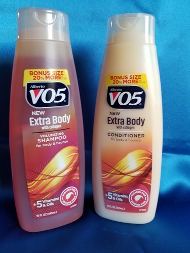 VO5 Extra Body w/Collagen Volumizing Shampoo/Conditioner - 15 fl. oz. Each - 第 1/5 張圖片