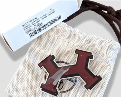 Hermes [57] Red Lacquered Enamel & Palladium STREET Belt  display picture 3
