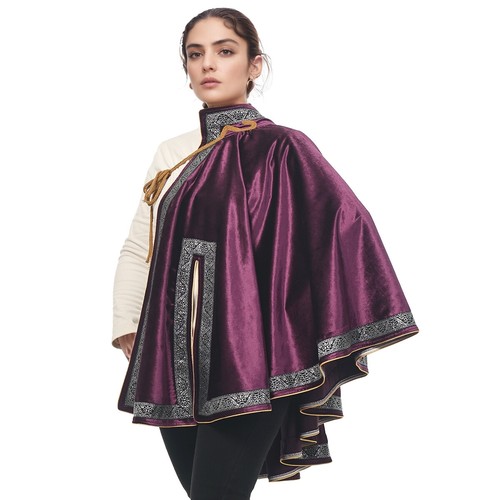 Medieval Cape Shawl Half Shoulder Cloak LARP Warrior Cape Halloween - 第 28/31 張圖片
