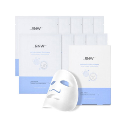 [RNW] DER. Esthe Collagen Essence Sheet Mask - 1pack (10pcs) / Free Gift