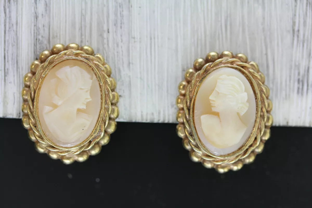 Cameo earrings ebay sale