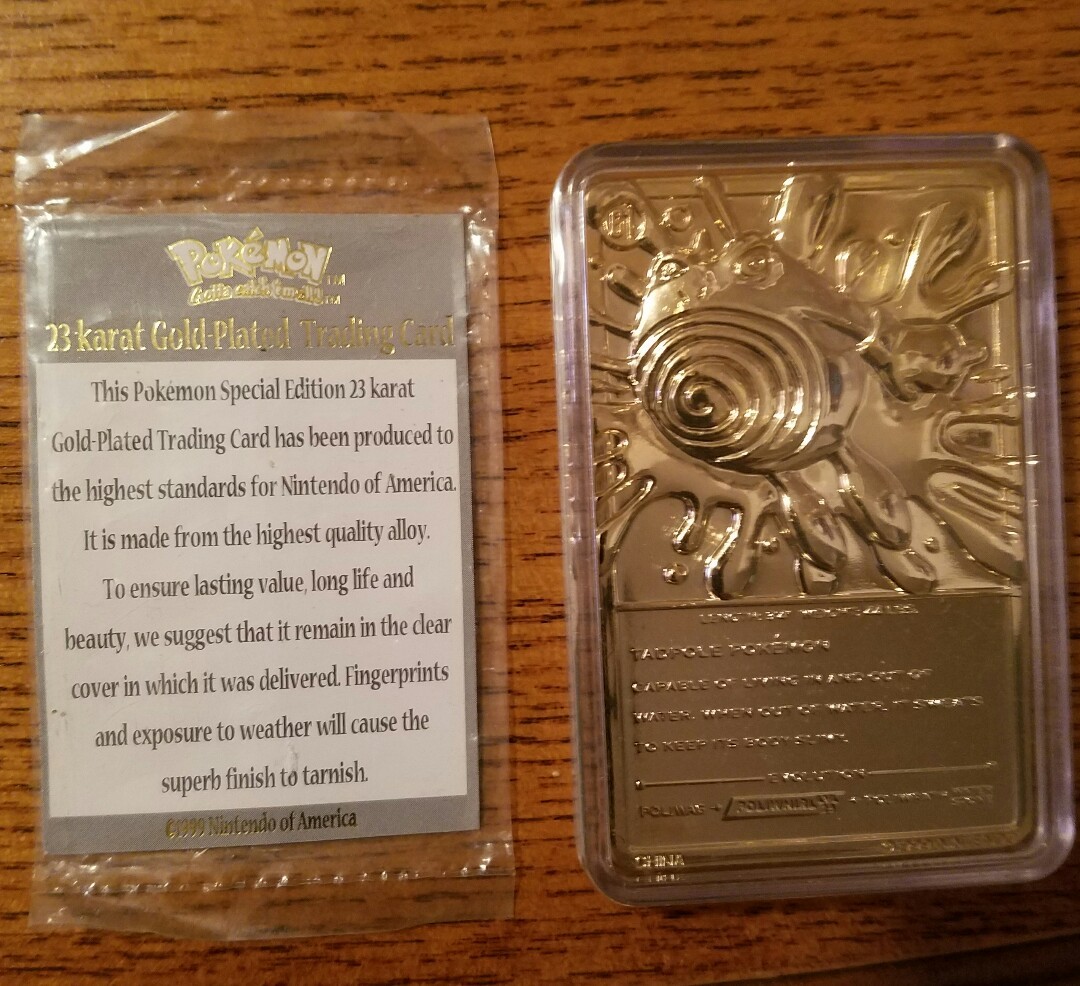 Poliwhirl # 61 Pokemon 23 Karat Gold-Plated Trading Card Special Edition  L@@K | eBay