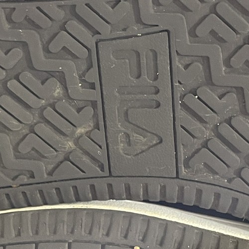 FILA A-LOW Zapatos Para Hombres Talla 9 Imitación Vegano Cuero Guijarro Tenis con Cordones Negros - Imagen 8 de 16