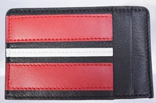 New Alexander Mcqueen Men's Wallet Credit Card Holder Black Red 