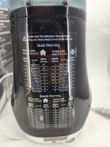 Baby Brezza Black Electric Baby Bottle + Breastmilk Warmer with Steam Heat - Picture 9 of 12