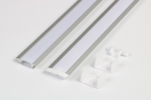 5/10/20pcs 50CM Led Aluminum Profile Channel Holder W/End Cap fr LED Strip Light - Picture 28 of 30