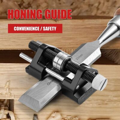 Honing Guide Jig For Plane Blade Graver Iron Edge Sharpening Wood Work Abrasive`