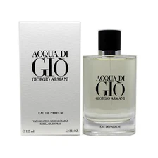 GIORGIO ARMANI ACQUA DI GIO EAU DE PARFUM REFILLABLE SPRAY 125 ML/4.2 FL.OZ.