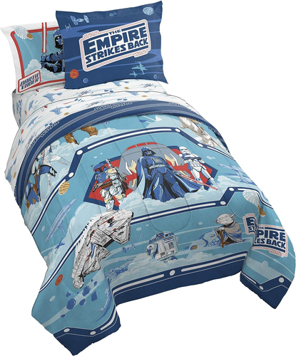 Star Wars Empire Strikes Back 4 Piece Full Bed Set - Includes Reversible Comfort - Picture 9 of 12