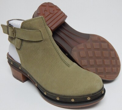 Chaco Cataluna Size US 7 M EU 38 Women's Leather Slingback Clogs Moss JCH107478