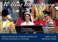 Antigua 2021 Prince Will & Kate Souvenir Stamp Sheet Scott #3635 MNH Gem Grade