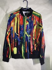 Mr. Bao Long & Miss Go Womens L Festival Art Full Zip Varsity Jacket S2b1