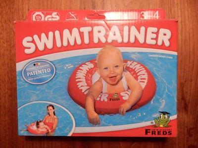 Baby Schwimmring Freds Schwimmtrainer 6 -18 Kg - Rot 3 Monate bis 4 Jahre