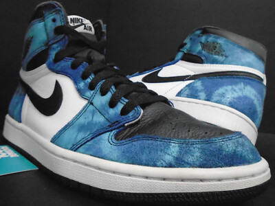 NIKE AIR JORDAN 1 RETRO HIGH OG I TIE DYE WHITE BLACK AURORA GREEN BRED 12 10.5 | eBay