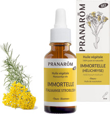 Huile Végétale Immortelle Bio Helichryse Italienne Sommité Fleurie 30 Ml