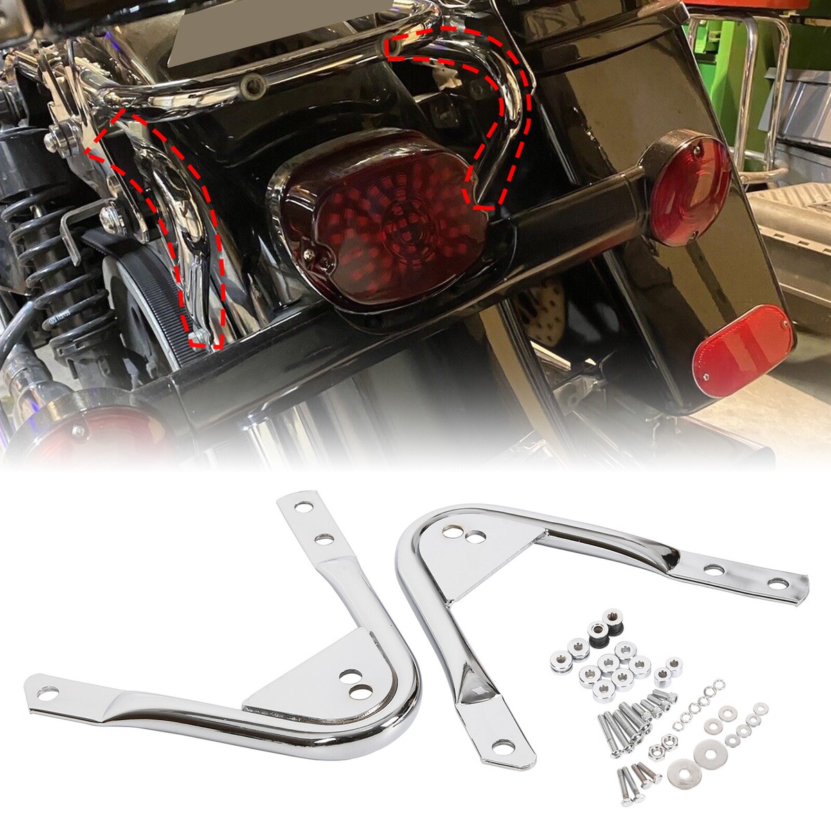 【セット売り】HARLEY DAVIDSON☆ロンT2枚set Detachable Two Up Luggage Rack Docking Hardware Mount For Harley